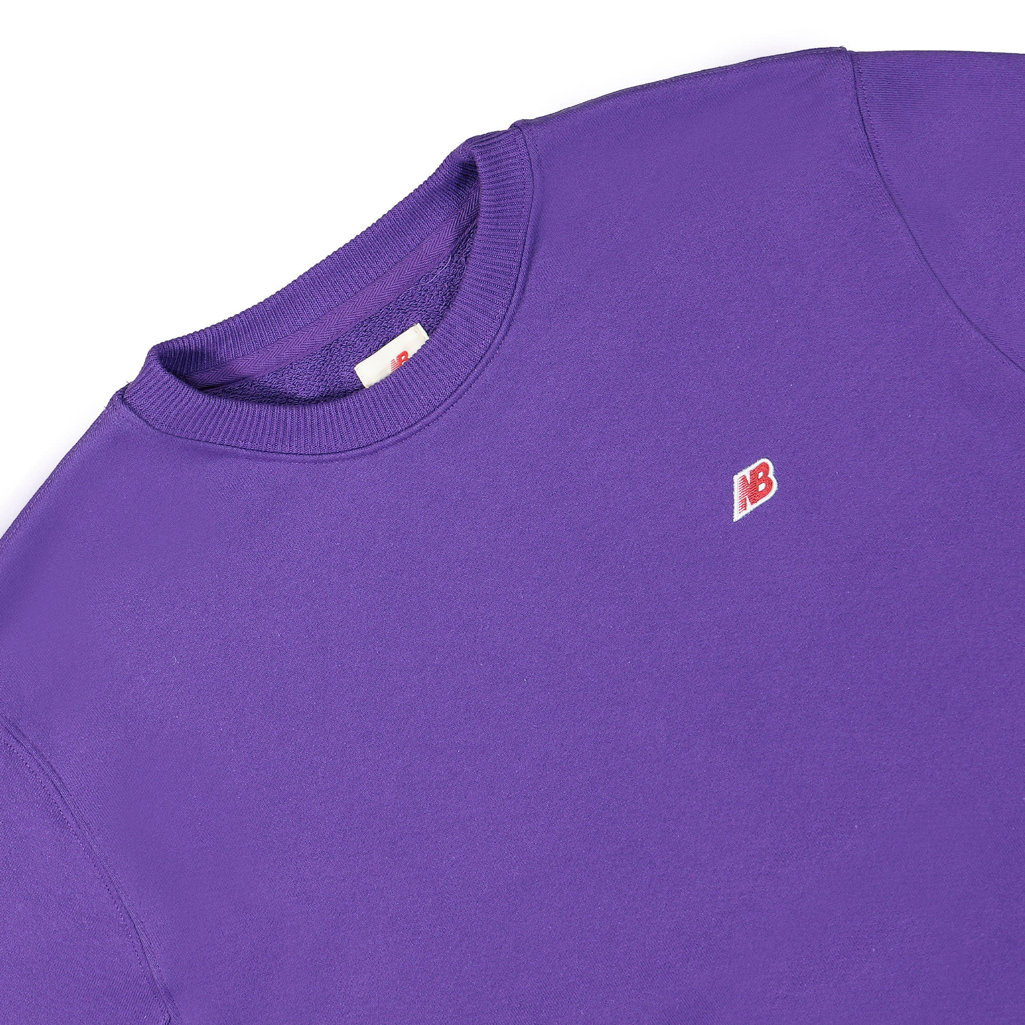New Balance Made In USA Core Sweatshirt Prism Purple Sweatshirts Close-up | Overkill
