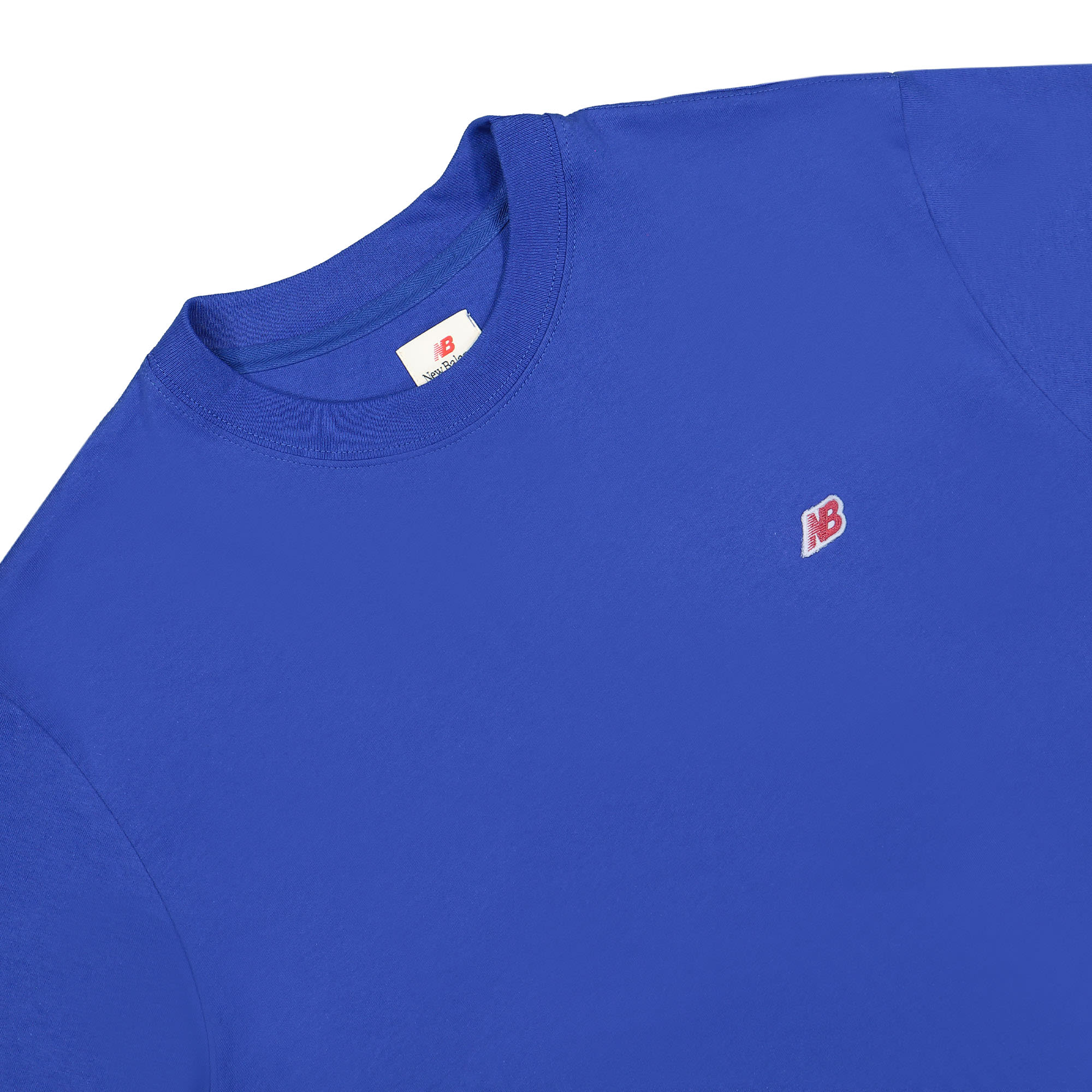 New Balance Made In USA Core SS Tee Blue T-Shirts Close-up | Overkill
