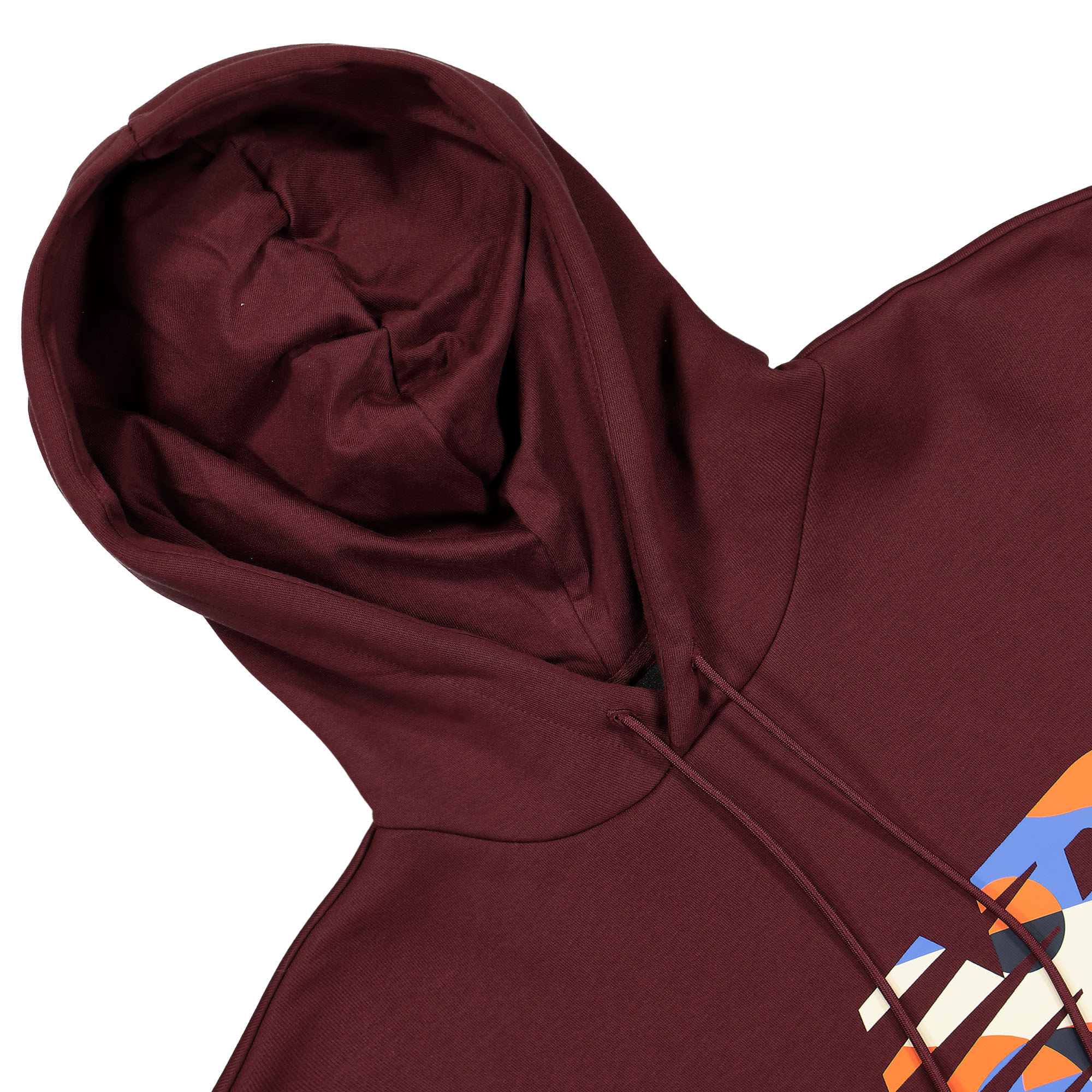 New Balance Hoops Classic Court Hoodie NB Burgundy Hoodies Close-up | Overkill