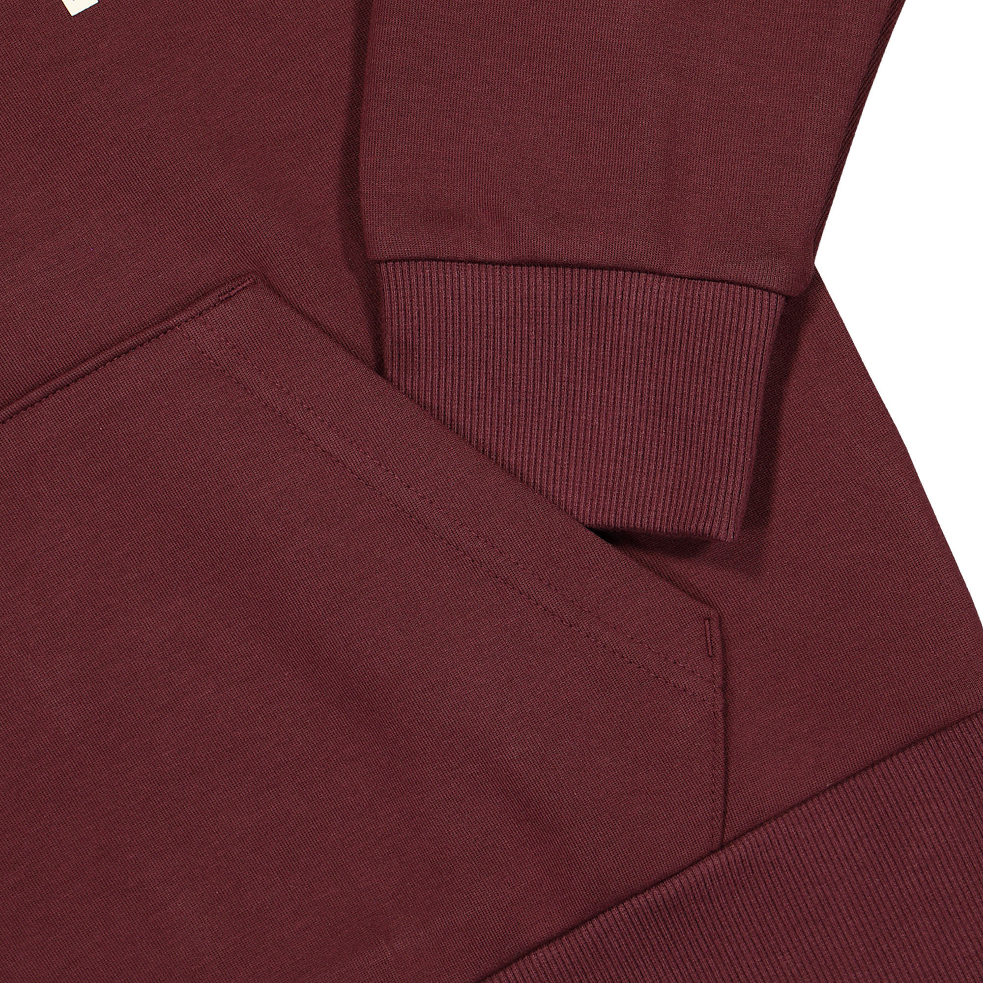 New Balance Hoops Classic Court Hoodie NB Burgundy Hoodies Detailfoto | Overkill