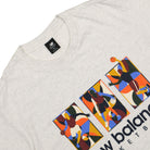 New Balance Hoops Classic Court Tee Sea Salt Heather T-Shirts Close-up | Overkill