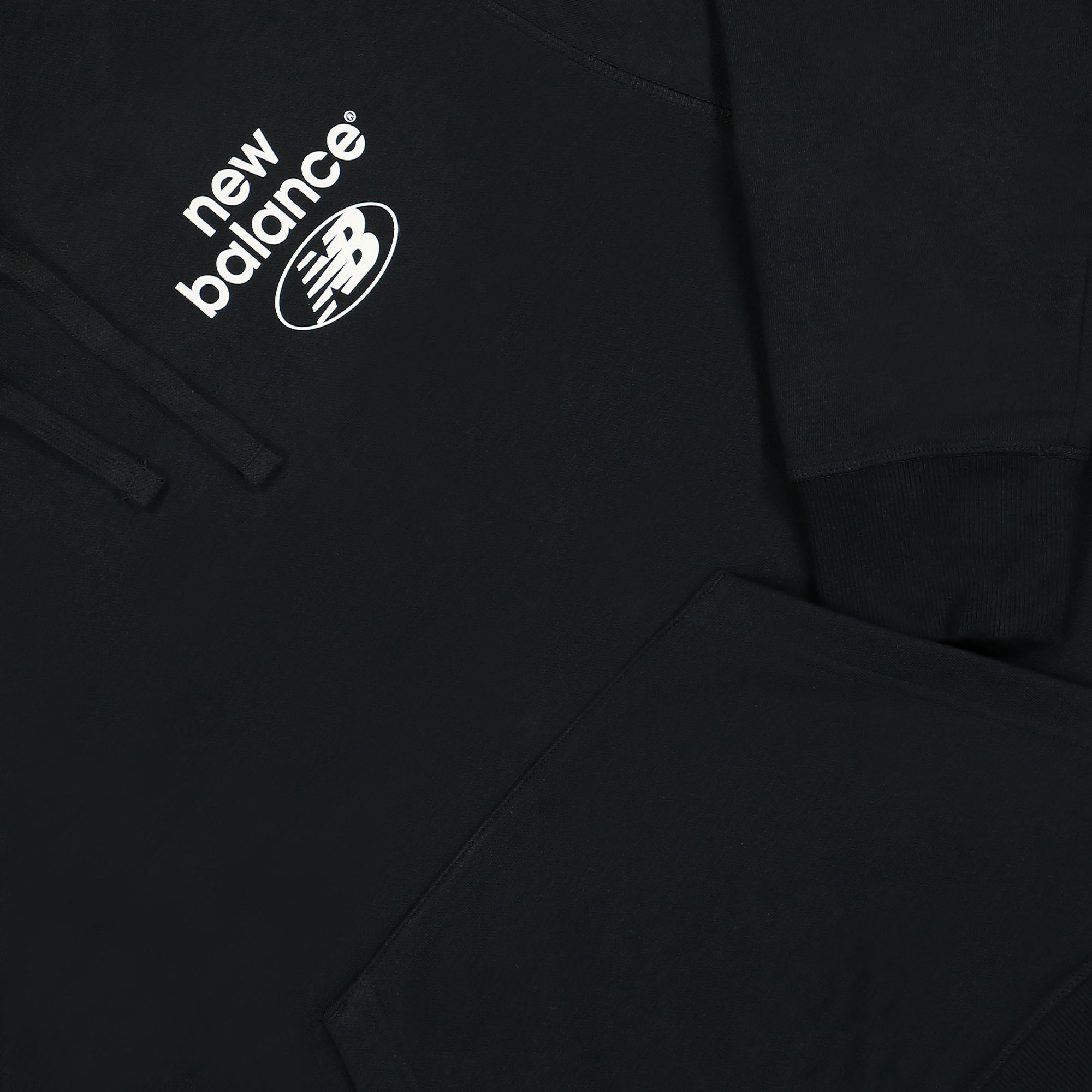 New Balance Essentials Reimagined Hoodie Black Hoodies Detailfoto | Overkill