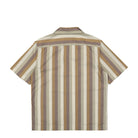 Fred Perry Ombre Stripe Revere Collar Shirt Dark Caramel Shirts Material | Overkill