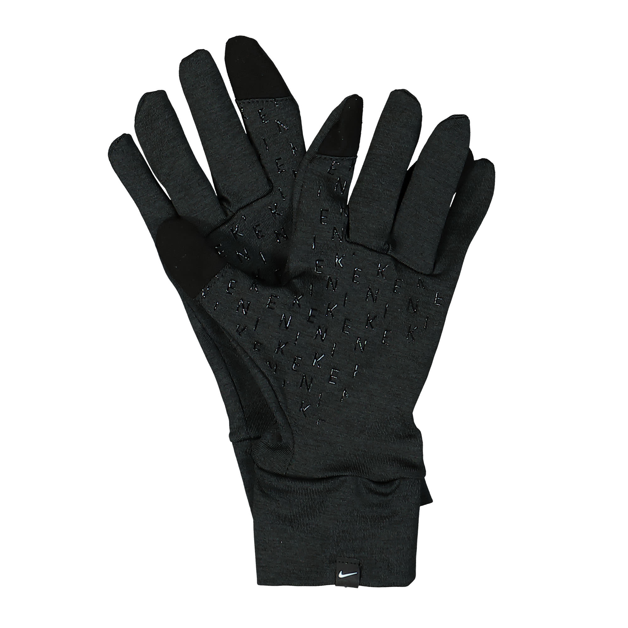 Nike W Dri-Fit Fleece Gloves Black / Black / Silver Gloves  Material | Overkill