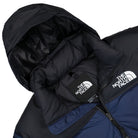 The North Face 1996 Retro Nuptse Jacket Summit Navy / TNF Black Puffer Jackets Close-up | Overkill
