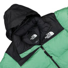 The North Face M 1996 Retro Nuptse Jacket Deep Grass Green Puffer Jackets Close-up | Overkill
