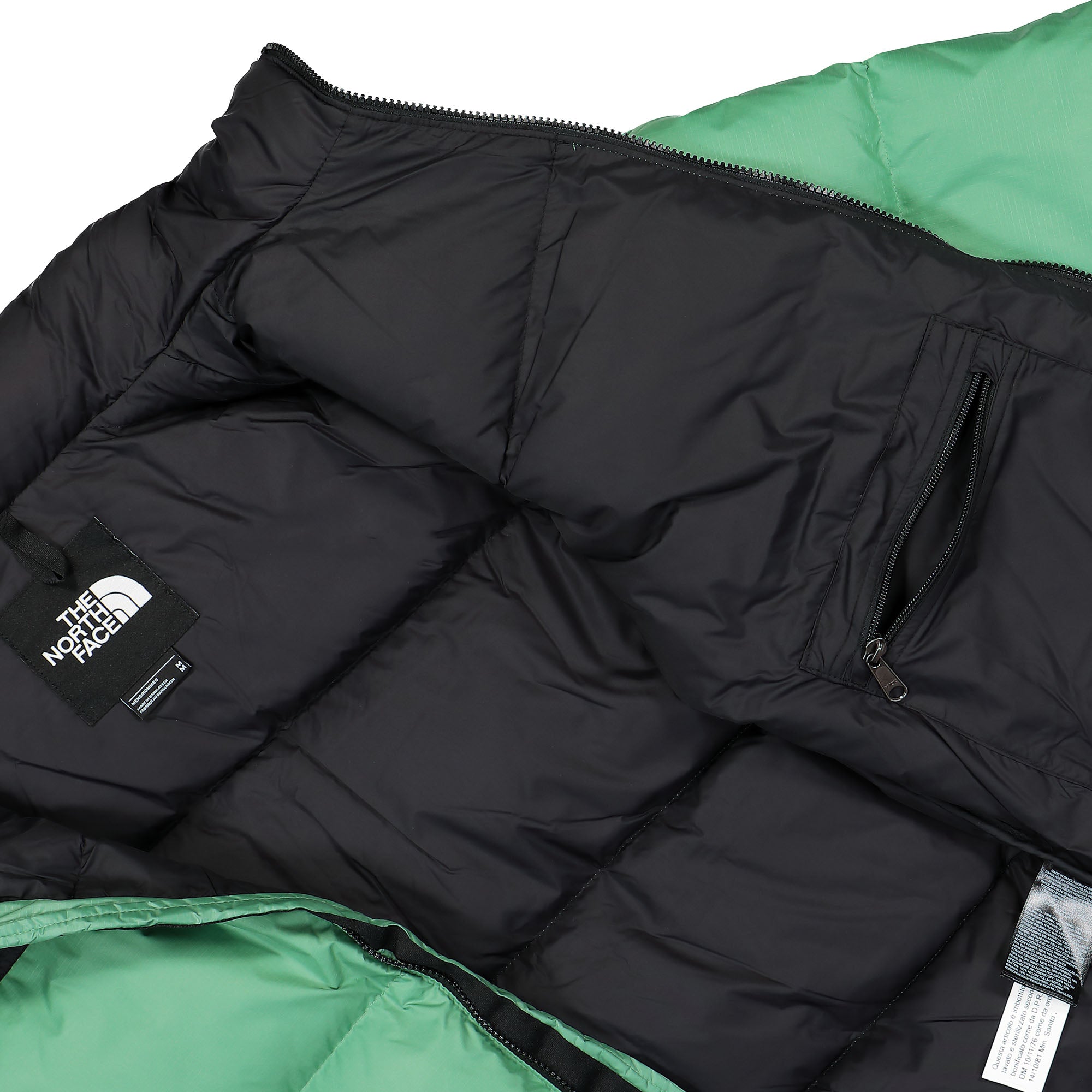 The North Face M 1996 Retro Nuptse Jacket Deep Grass Green Puffer Jackets Detail view 1 | Overkill