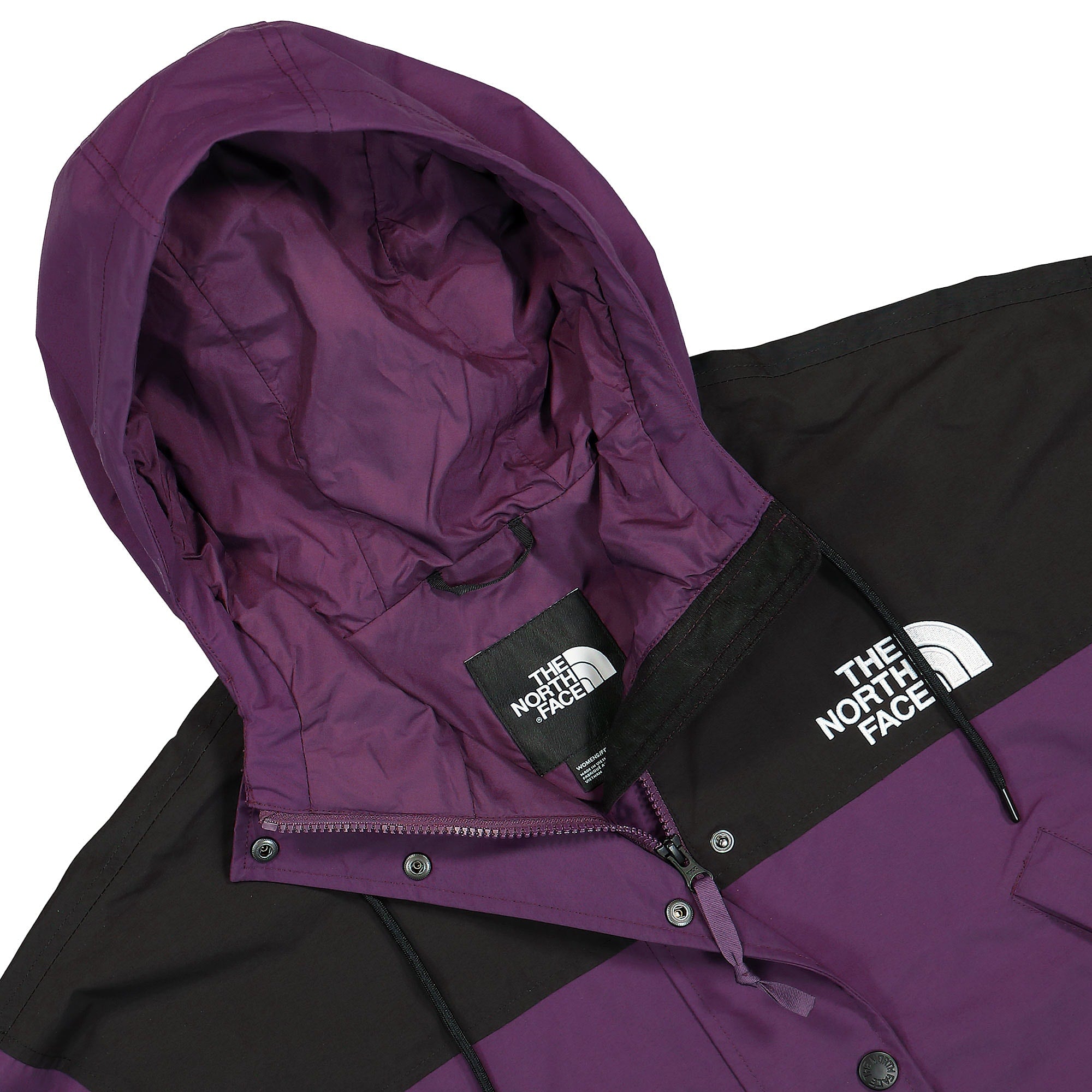 The North Face W Reign On Jacket Black Currant Purple / TNF Black Jackets Close-up | Overkill