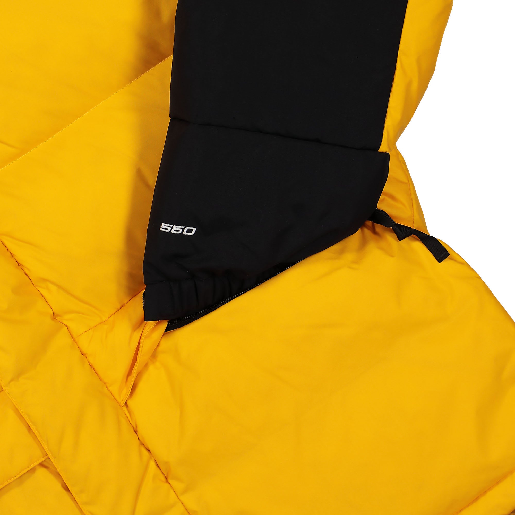 The North Face Himalayan Down Parka Summit Gold / TNF Black Puffer Jackets Detailfoto | Overkill