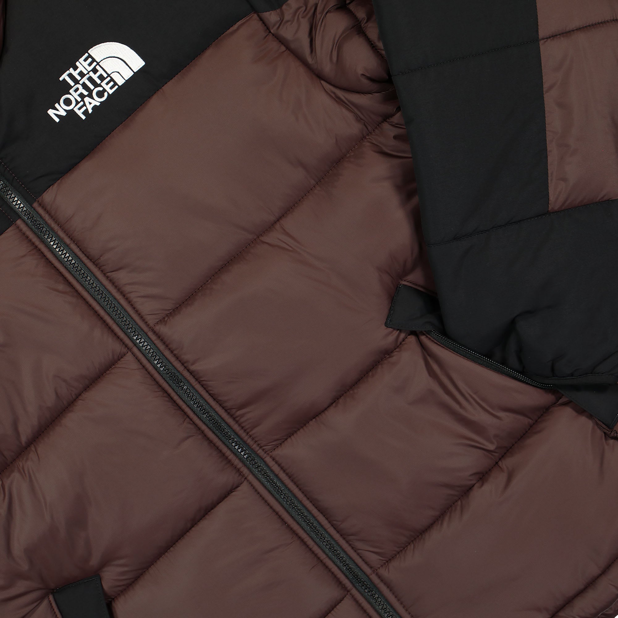 The North Face Himalayan Insulated Jacket Coal Brown - TNF Black Puffer Jackets Detail view 2 | Overkill