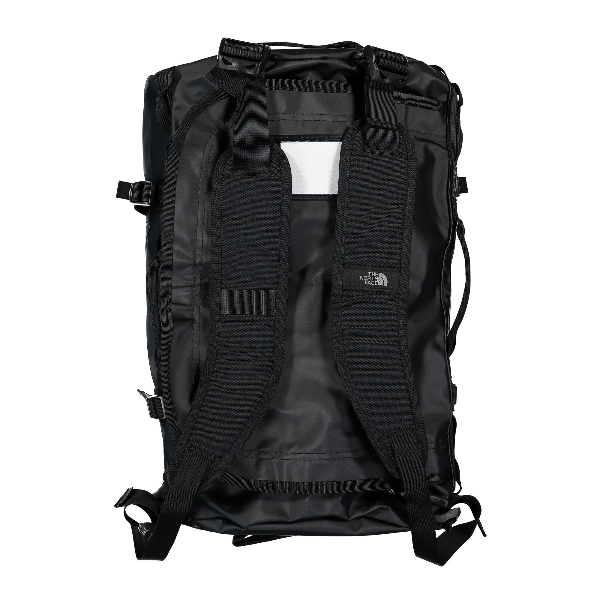 The North Face Base Camp Duffel Bag - S TNF Black / TNF White Duffle Bags Close-up | Overkill