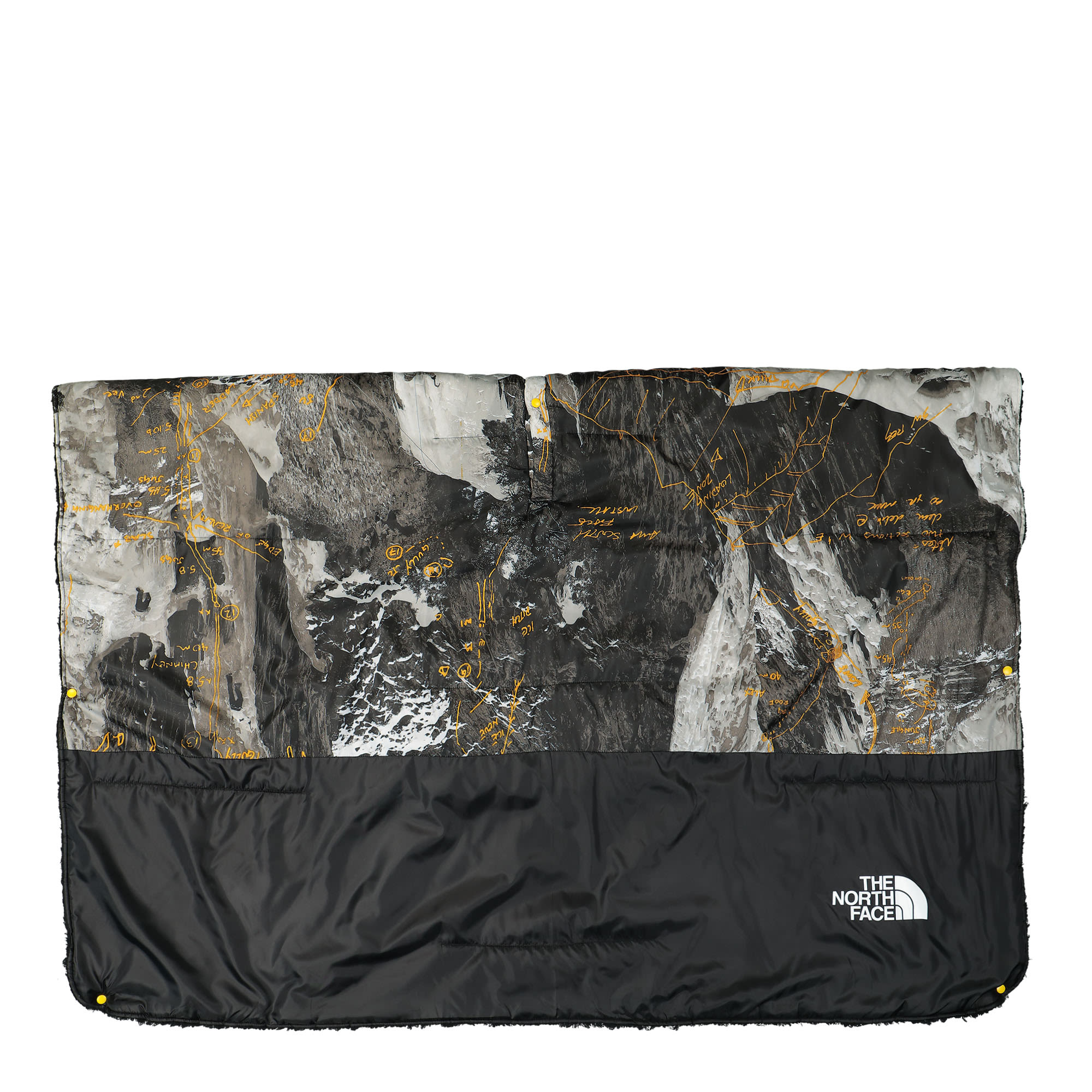 The North Face Wawona Fuzzy Blanket Falcon Brown Conrads Notes Print Blankets Detail view 3 | Overkill