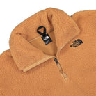 The North Face W High Pile 1/4 Zip Almond Butter Sweatshirts Close-up | Overkill