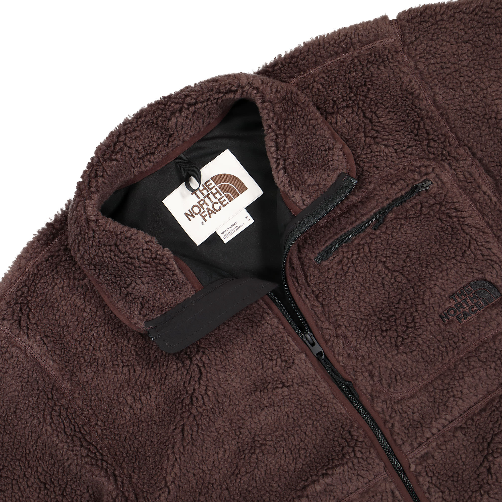The North Face Extreme Pile Fleece Jacket Coal Brown Fleece Jackets Close-up | Overkill