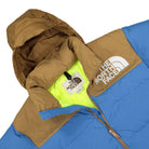 The North Face M 92 LFHT Nuptse Jacket Super Sonic Blue / Utility Brown Puffer Jackets Close-up | Overkill