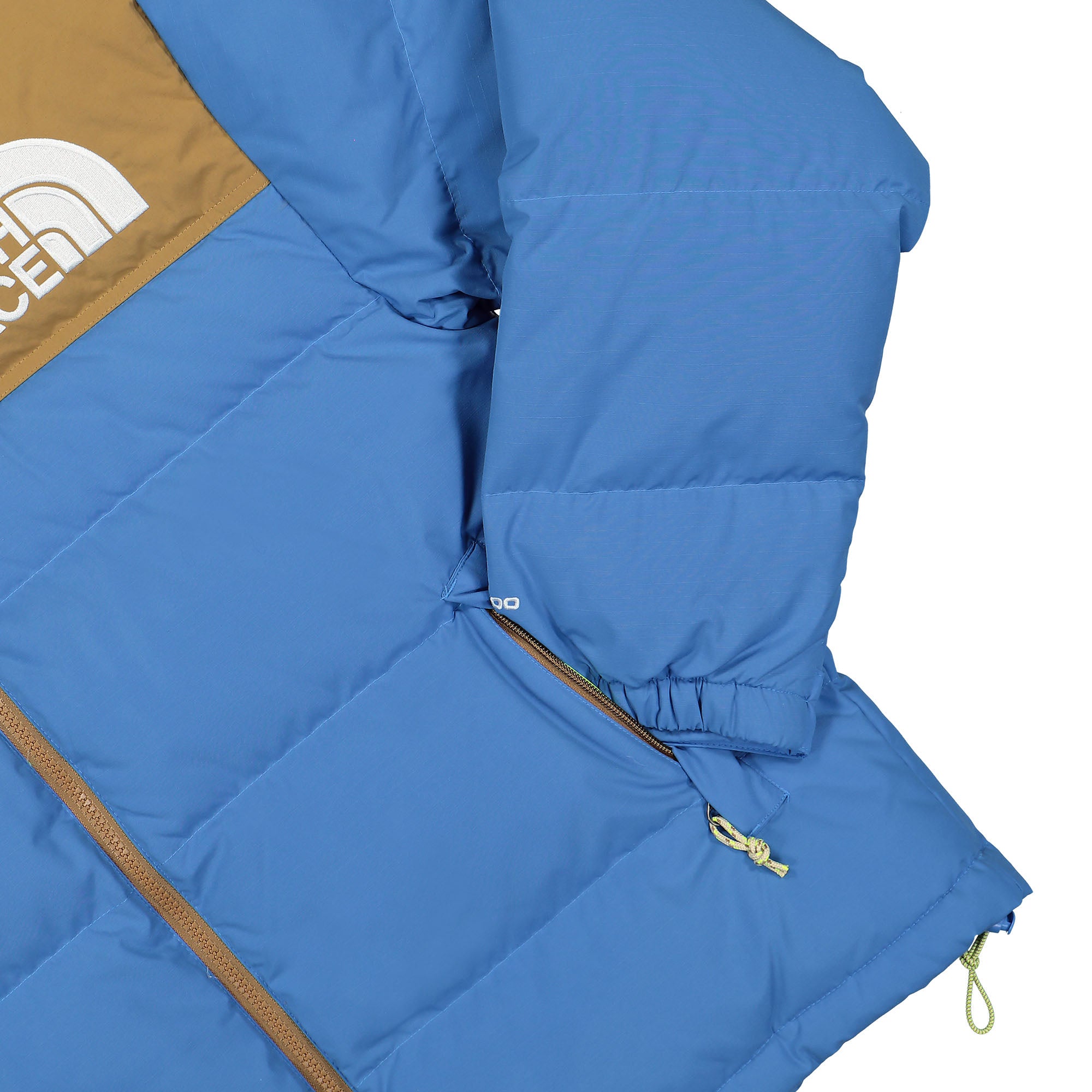 The North Face M 92 LFHT Nuptse Jacket Super Sonic Blue / Utility Brown Puffer Jackets Detailfoto | Overkill