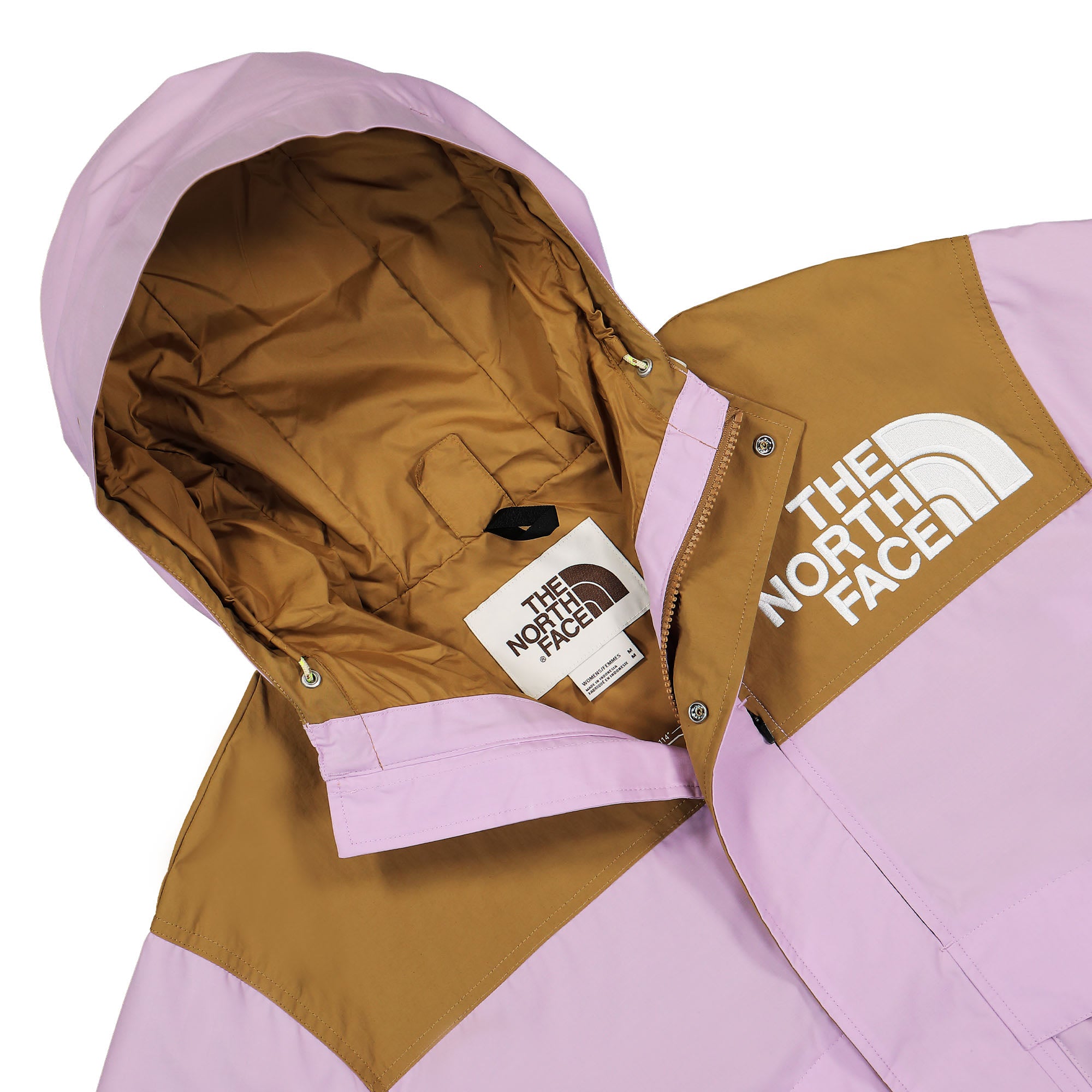 The North Face W 86 Low-Fi Hi-Tek Mountain Short Jacket Lupine / Utility Brown Jackets Close-up | Overkill