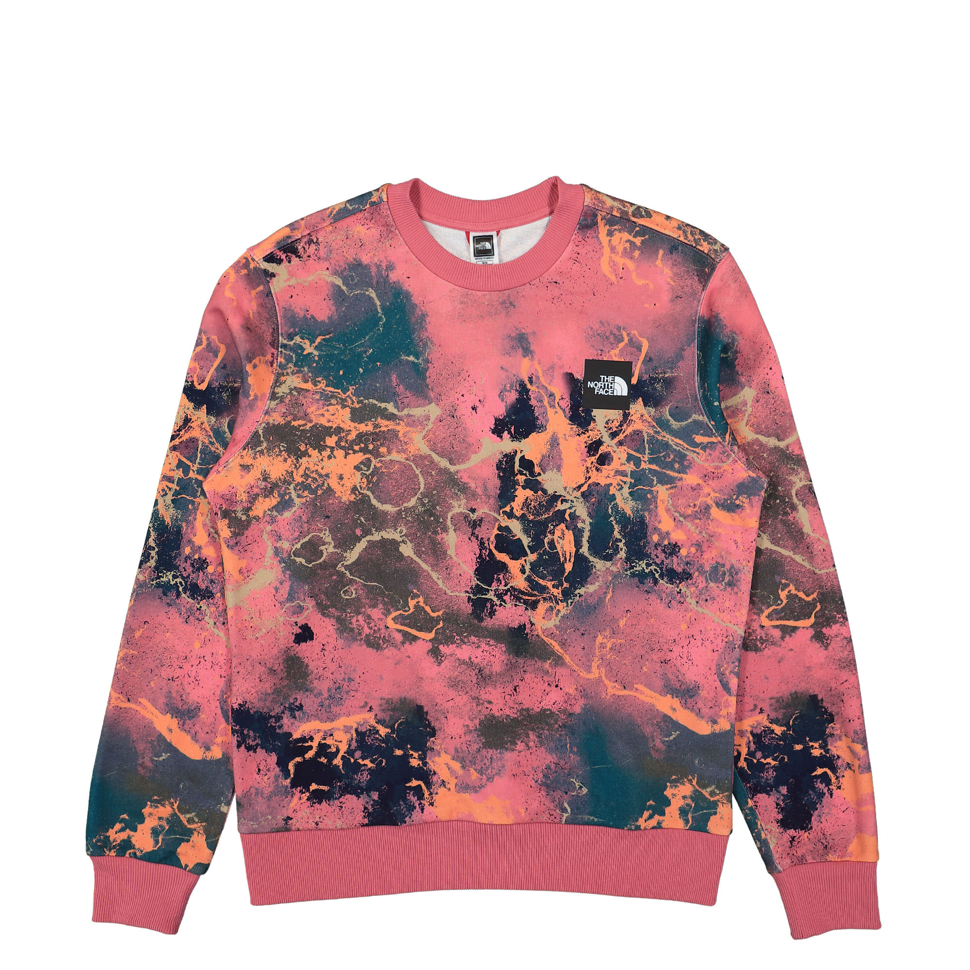 The North Face Summer Logo Crew Cosmo Pink / Distort Print Sweatshirts NF0A8238IOC1 | Overkill