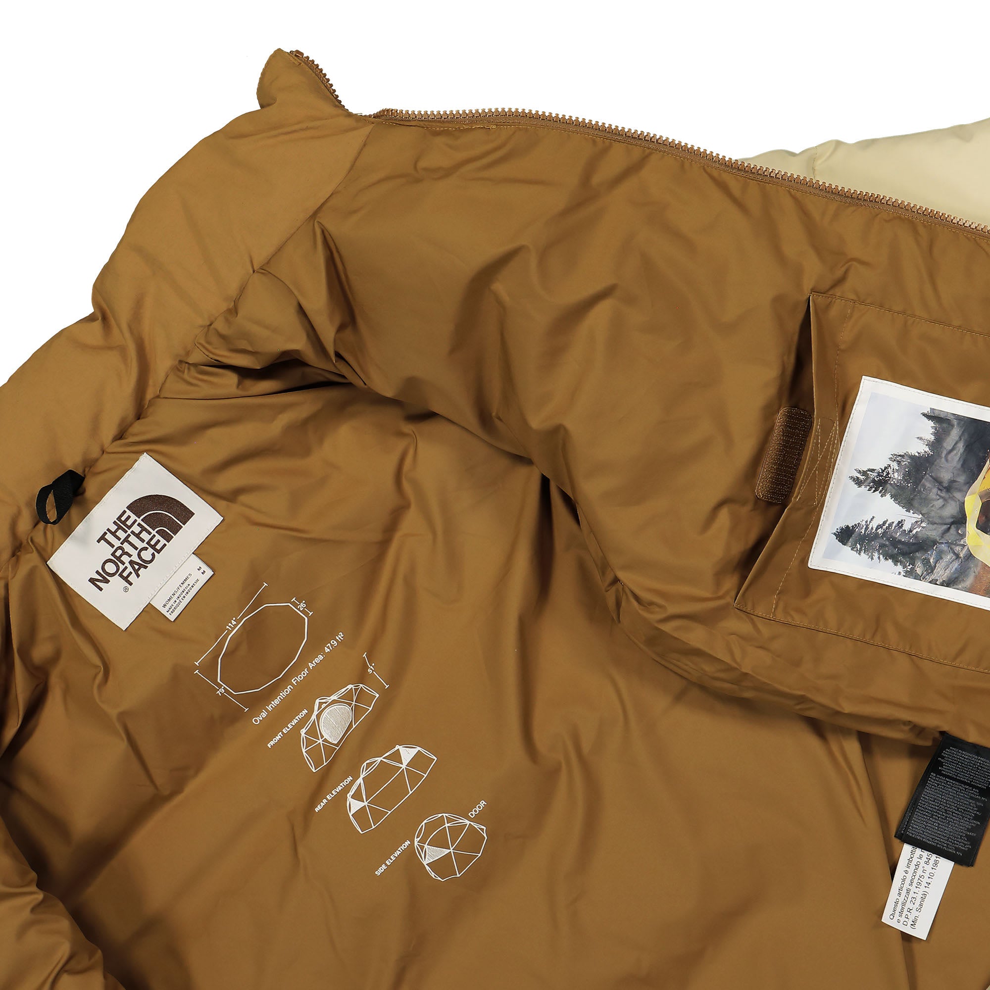 The North Face W 92 Low-Fi Hi-Tek Nuptse Jacket Gravel - Utility Brown Jackets Detail view 1 | Overkill