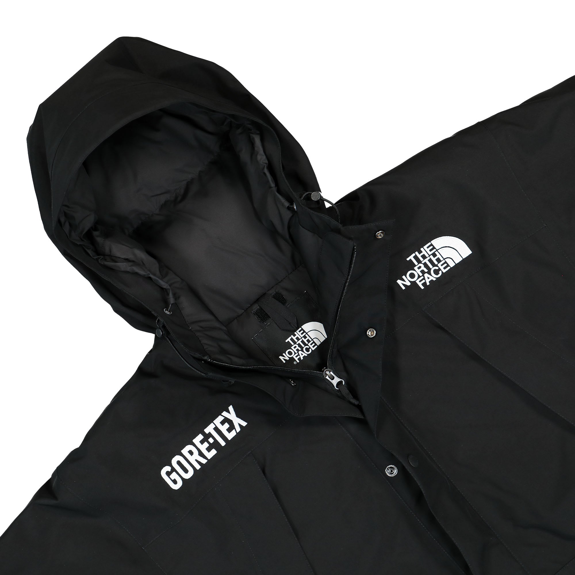 The North Face GTX Mountain Guide Insulated Jacket TNF Black Jackets Close-up | Overkill