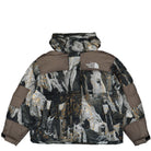 The North Face Himalayan Baltoro Jacket Falcon Brown Conrads Notes Print Puffer Jackets NF0A832GO3X | Overkill