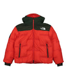 The North Face Cloud Down Nuptse Jacket Dark Cedar Green / High Risk Red Puffer Jackets NF0A84S2O4Y | Overkill