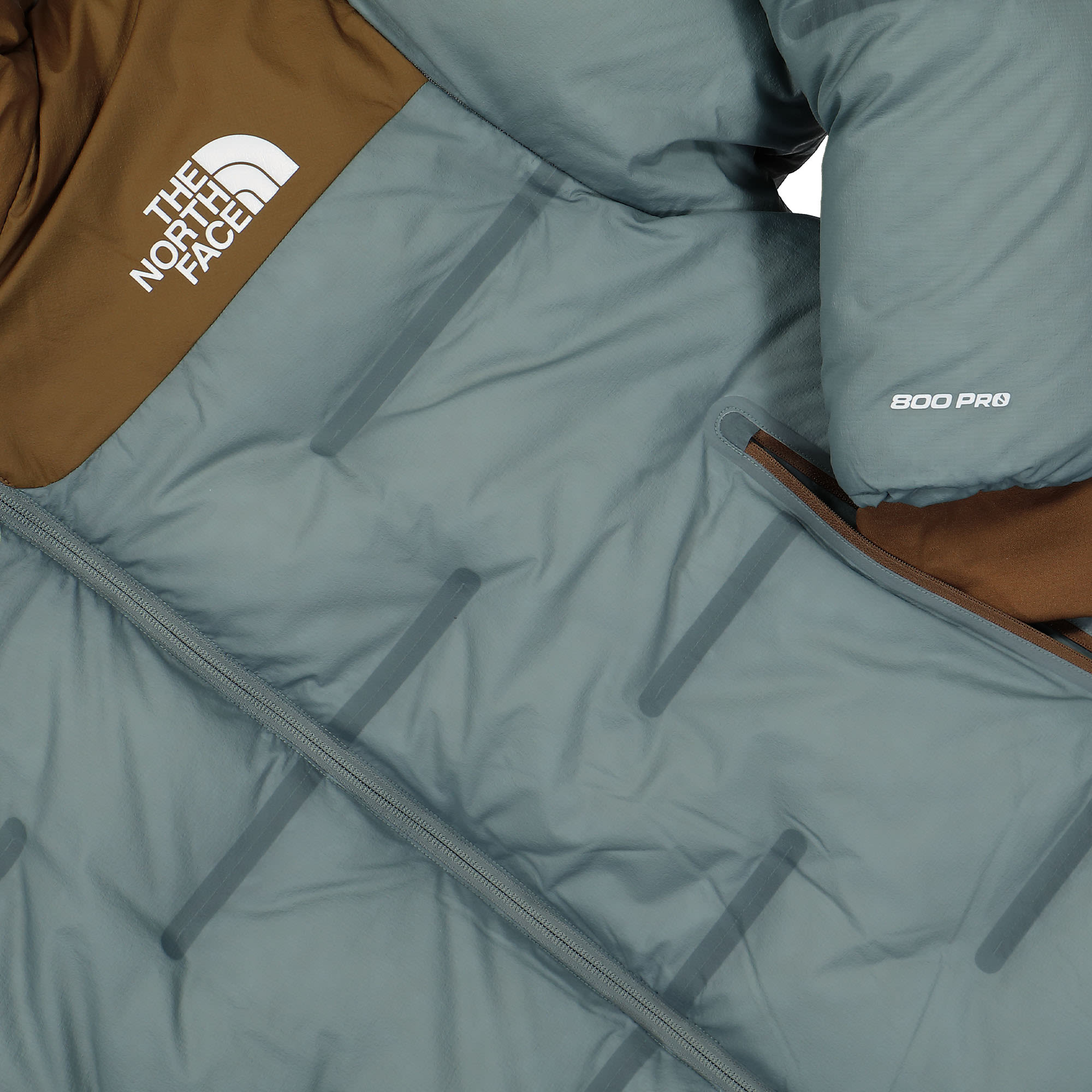 The North Face Undercover x The North Face Cloud Down Nuptse Jacket Sepia Brown / Concrete Grey Jackets Detailfoto | Overkill