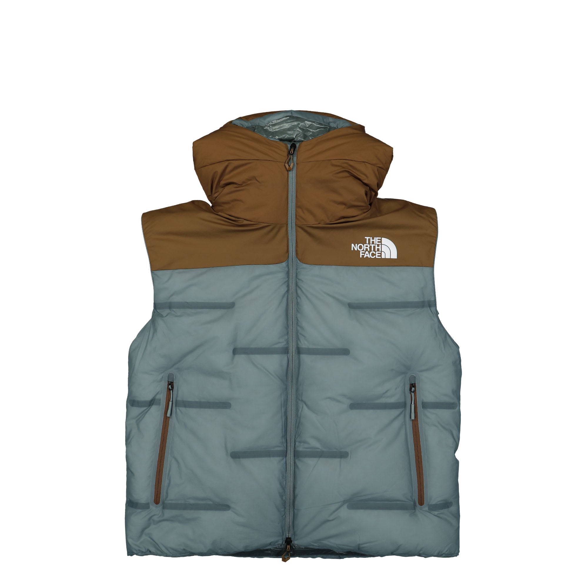 The North Face Undercover x The North Face Cloud Down Nuptse Jacket Sepia Brown / Concrete Grey Jackets Detail view 3 | Overkill