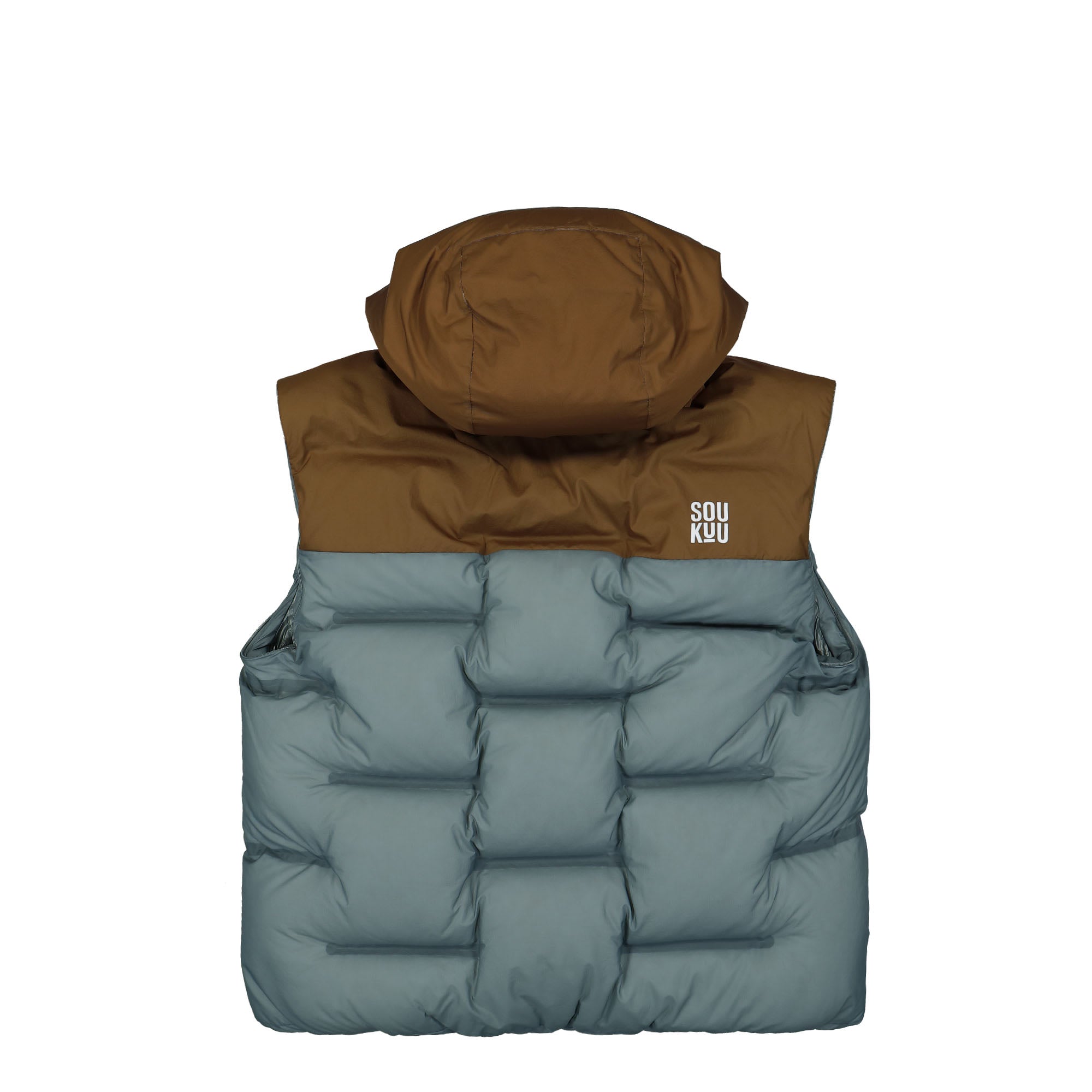 The North Face Undercover x The North Face Cloud Down Nuptse Jacket Sepia Brown / Concrete Grey Jackets Detail view 4 | Overkill