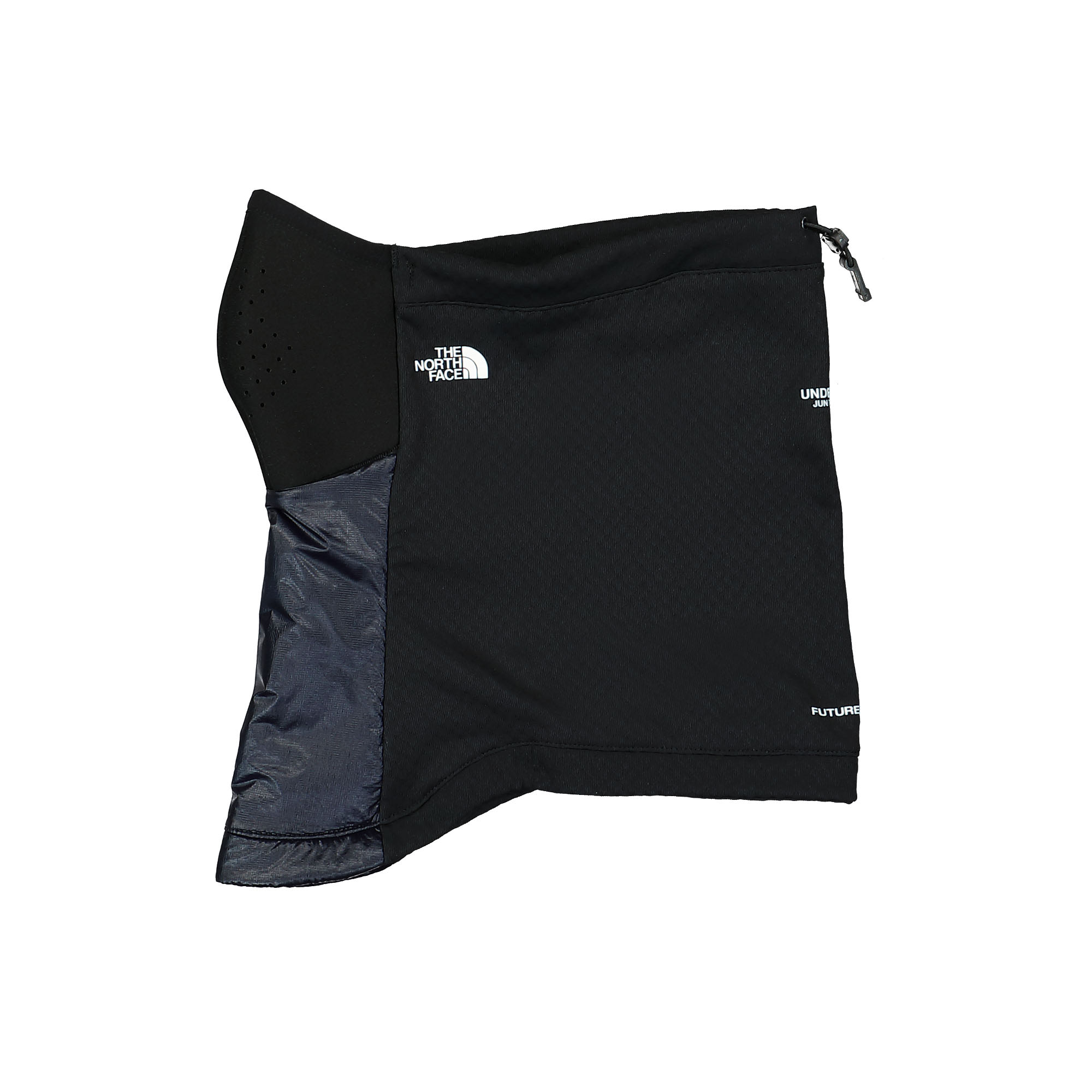The North Face Undercover x The North Face Futurefleece Gaiter TNF Black / Aviator Navy Sweatshirts Close-up | Overkill