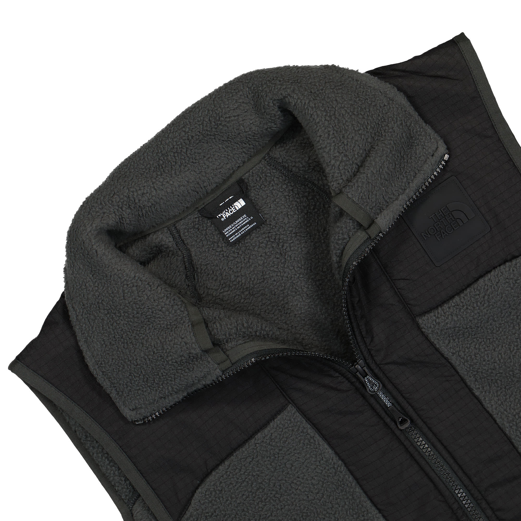 The North Face Fleeski Y2K Vest Asphalt Grey - TNF Black Vests Close-up | Overkill