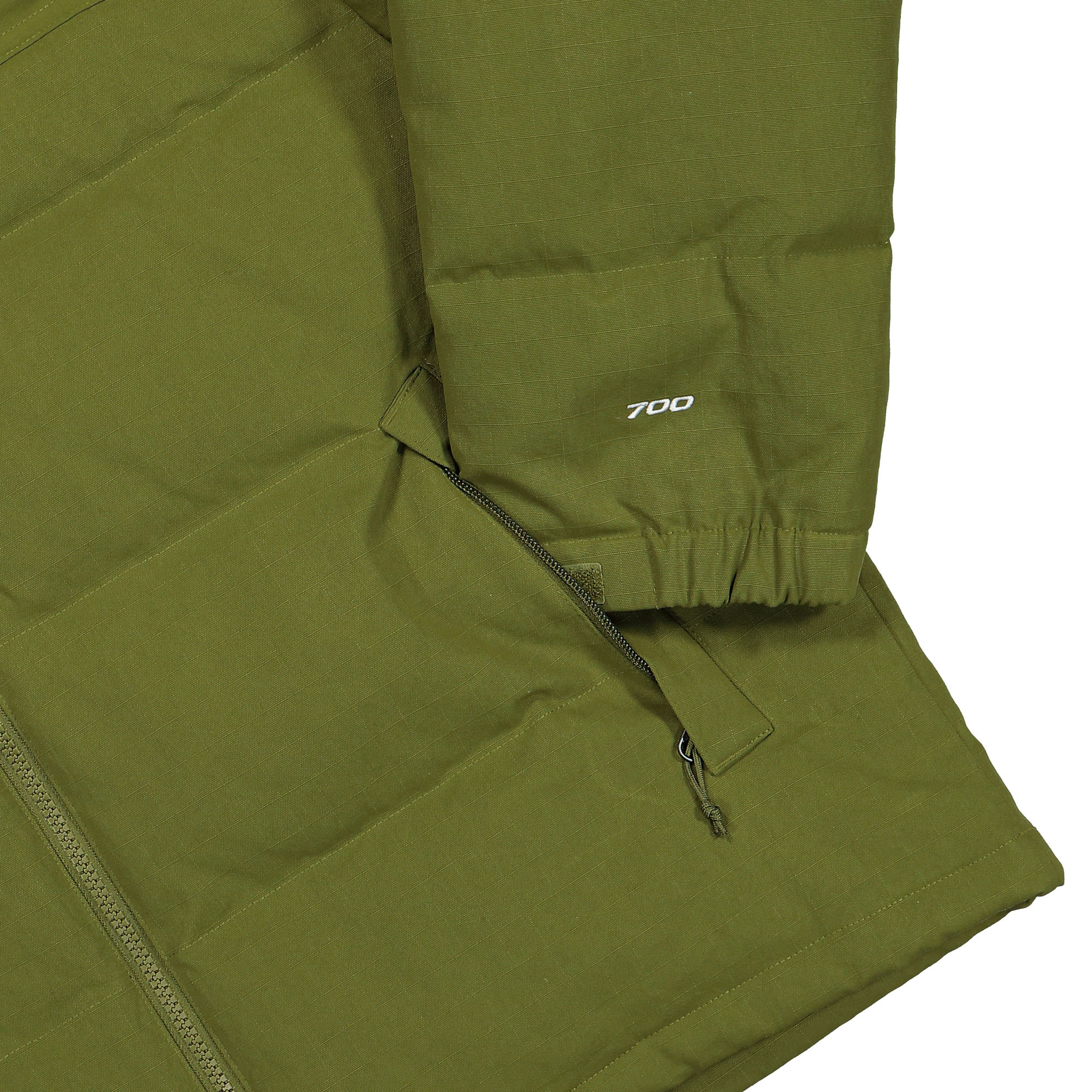 The North Face 1992 Ripstop Nuptse Jacket Forest Olive Puffer Jackets Detailfoto | Overkill