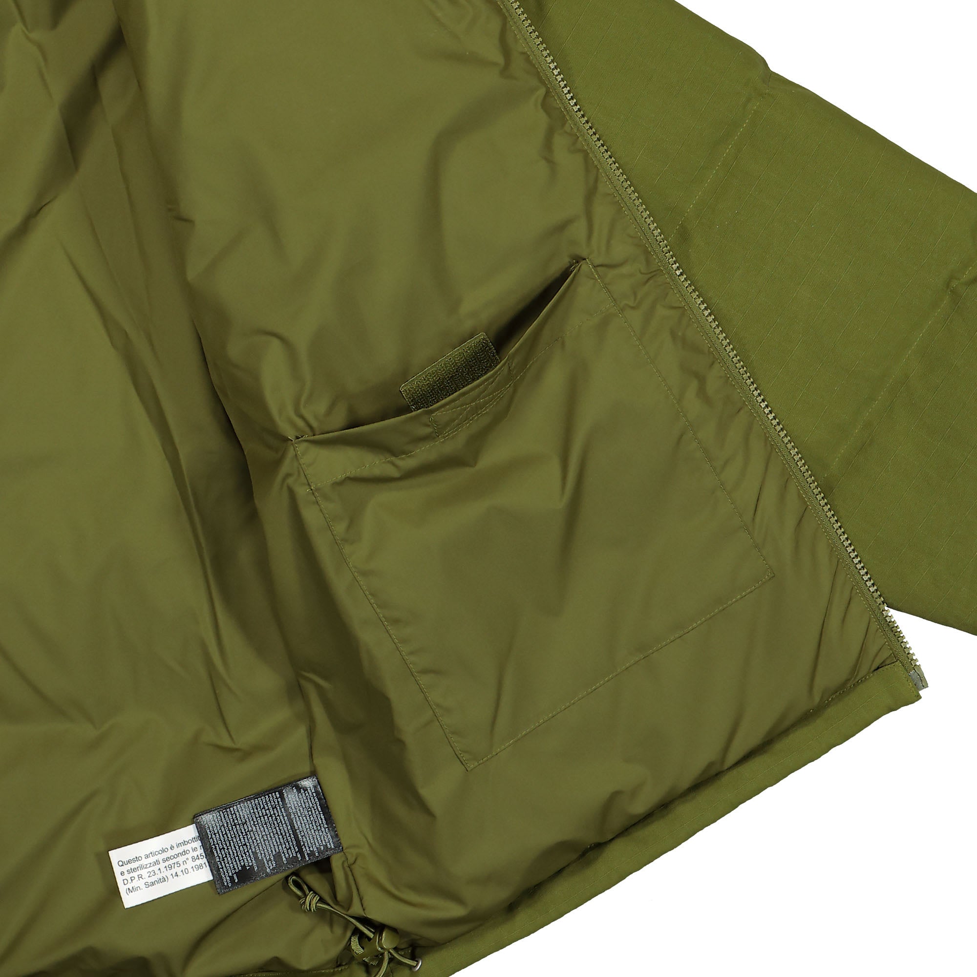The North Face 1992 Ripstop Nuptse Jacket Forest Olive Puffer Jackets Detail view 1 | Overkill