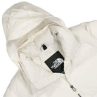 The North Face W 1992 Ripstop Nuptse Jacket White Dune Puffer Jackets Close-up | Overkill