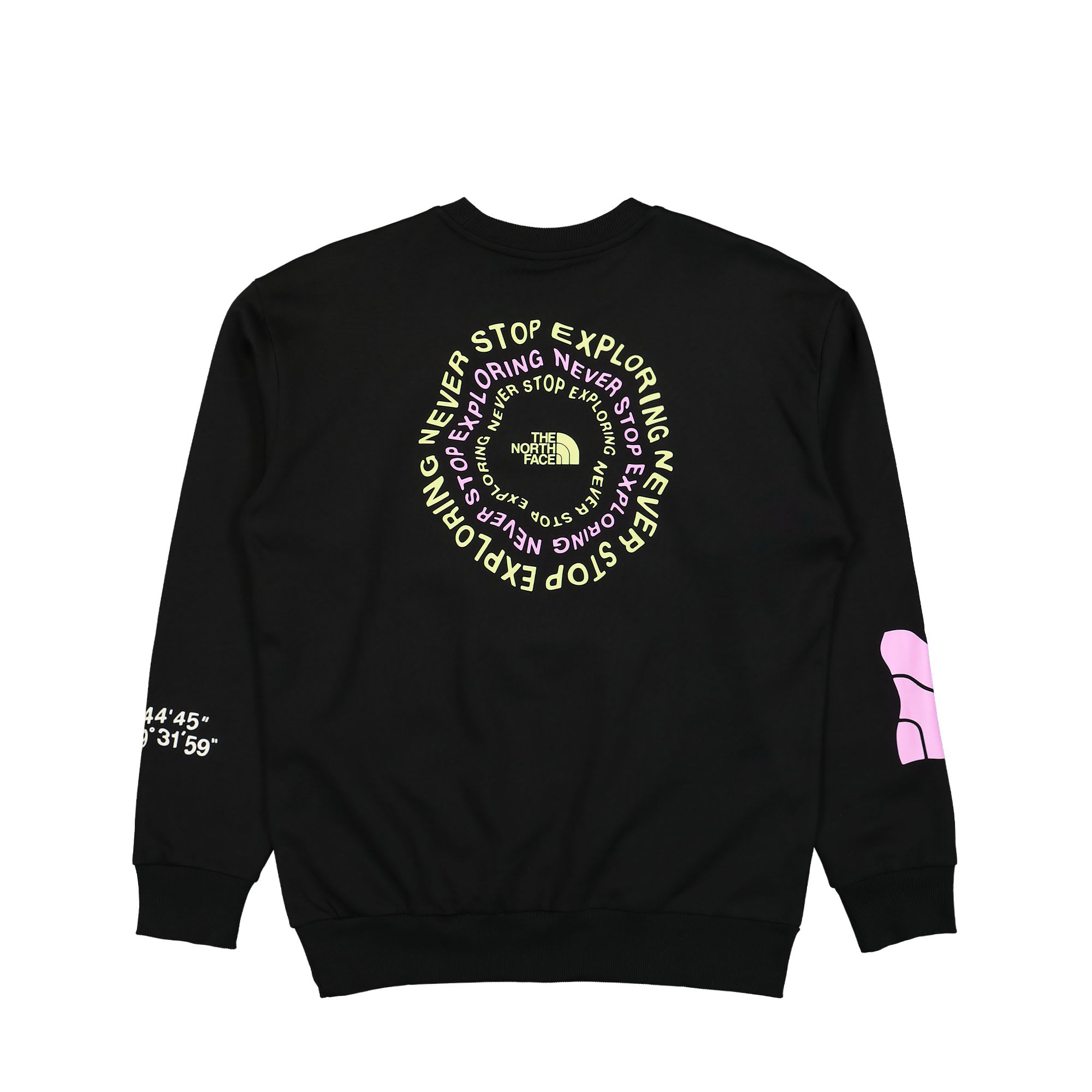 The North Face NSE Graphic Crewneck Sweater TNF Black Sweatshirts Close-up | Overkill