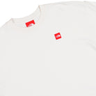 The North Face M TNF Red Box S/S Tee White Dune T-Shirts NF0A8EG5QLI1 Detailfoto | Overkill
