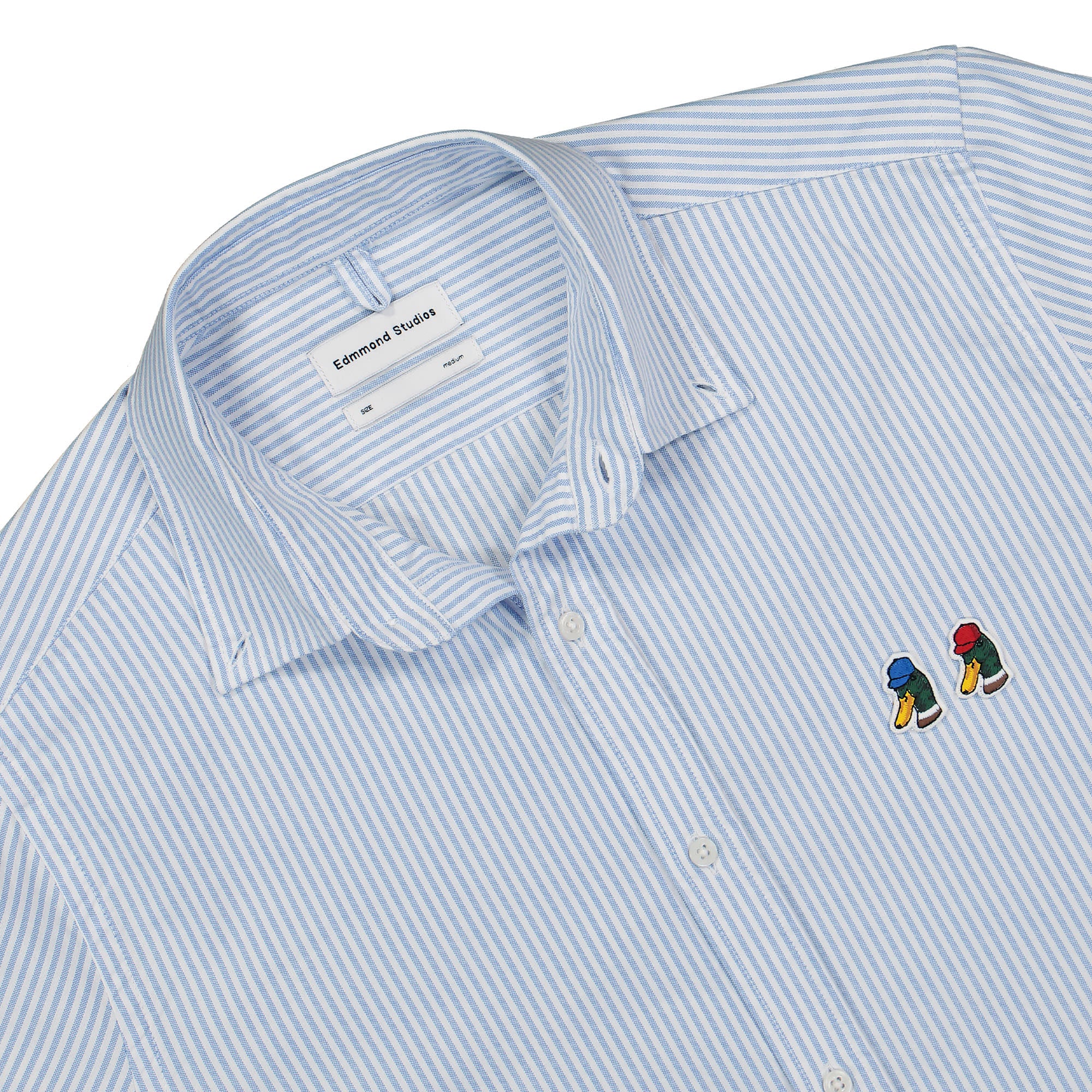 Edmmond Studios Special Duck Shirt Light Blue Shirts Close-up | Overkill