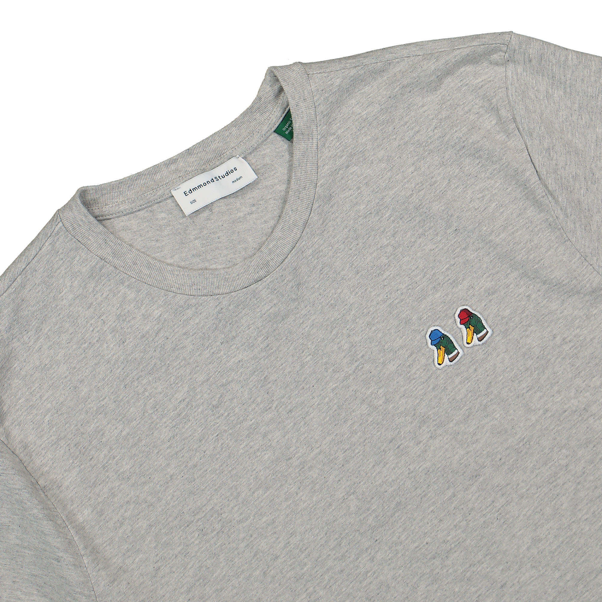 Edmmond Studios Special Duck T-Shirt Grey Melance T-Shirts Close-up | Overkill