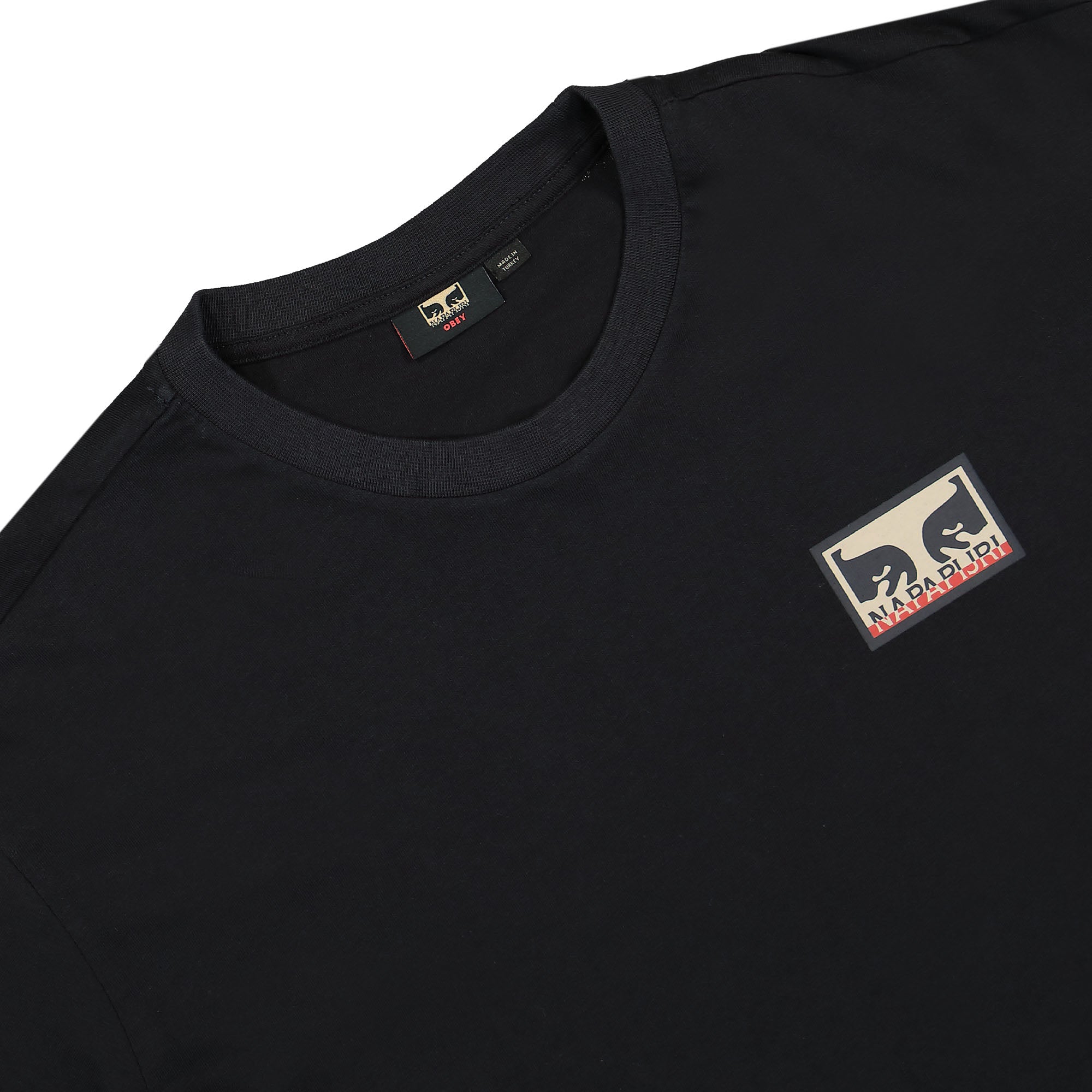 Obey Napapijri x Obey Dont Just Watch It Burn Tee Black T-Shirts Material | Overkill