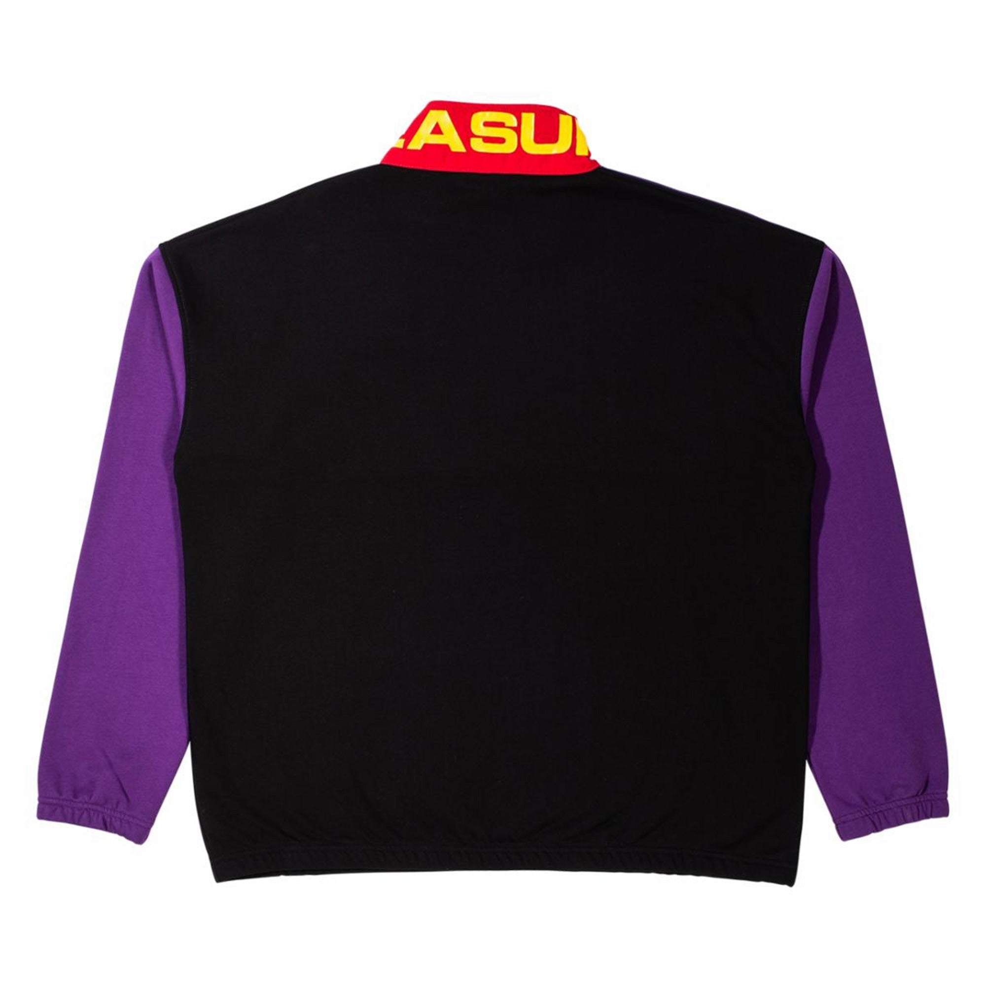 Pleasures Misfit Color Block Half Zip Sweater Black Sweatshirts Material | Overkill