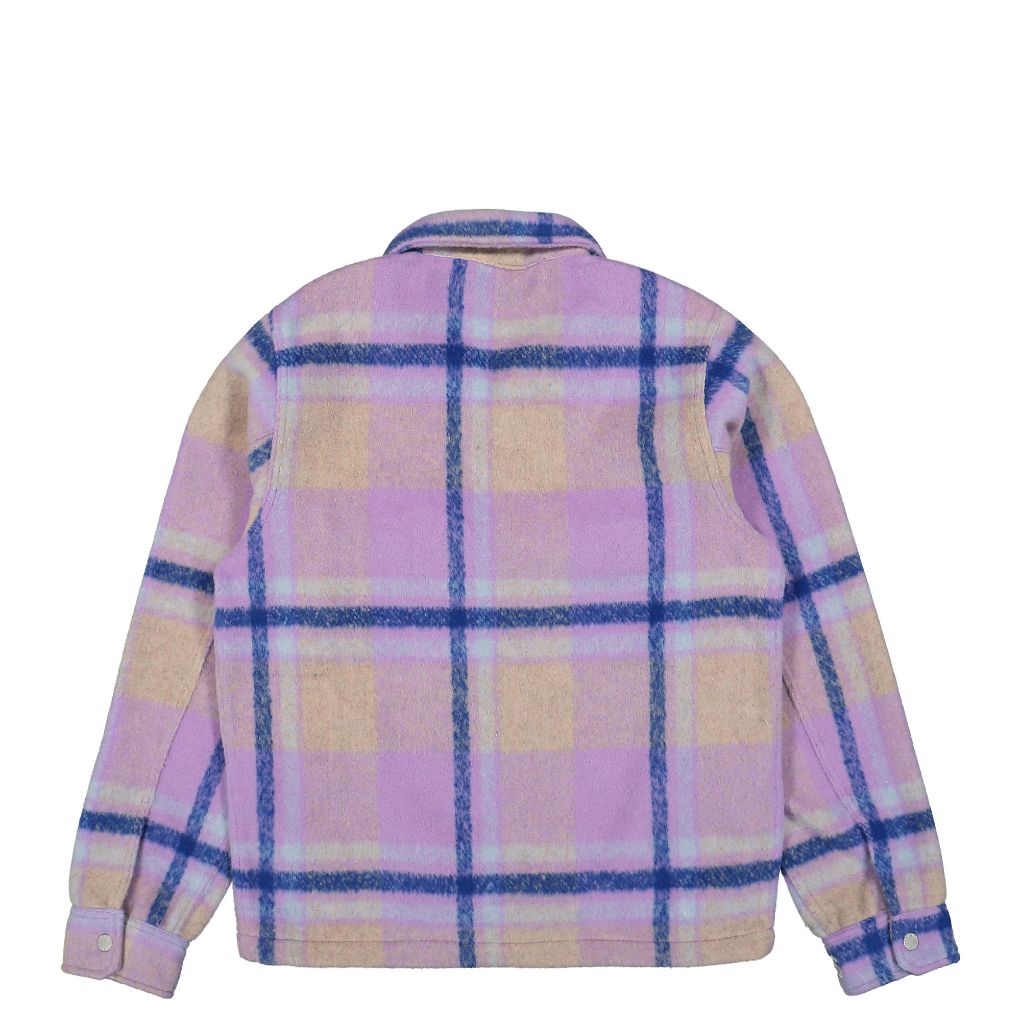 Pleasures Folklore Plaid Work Jacket Purple Jackets Material | Overkill
