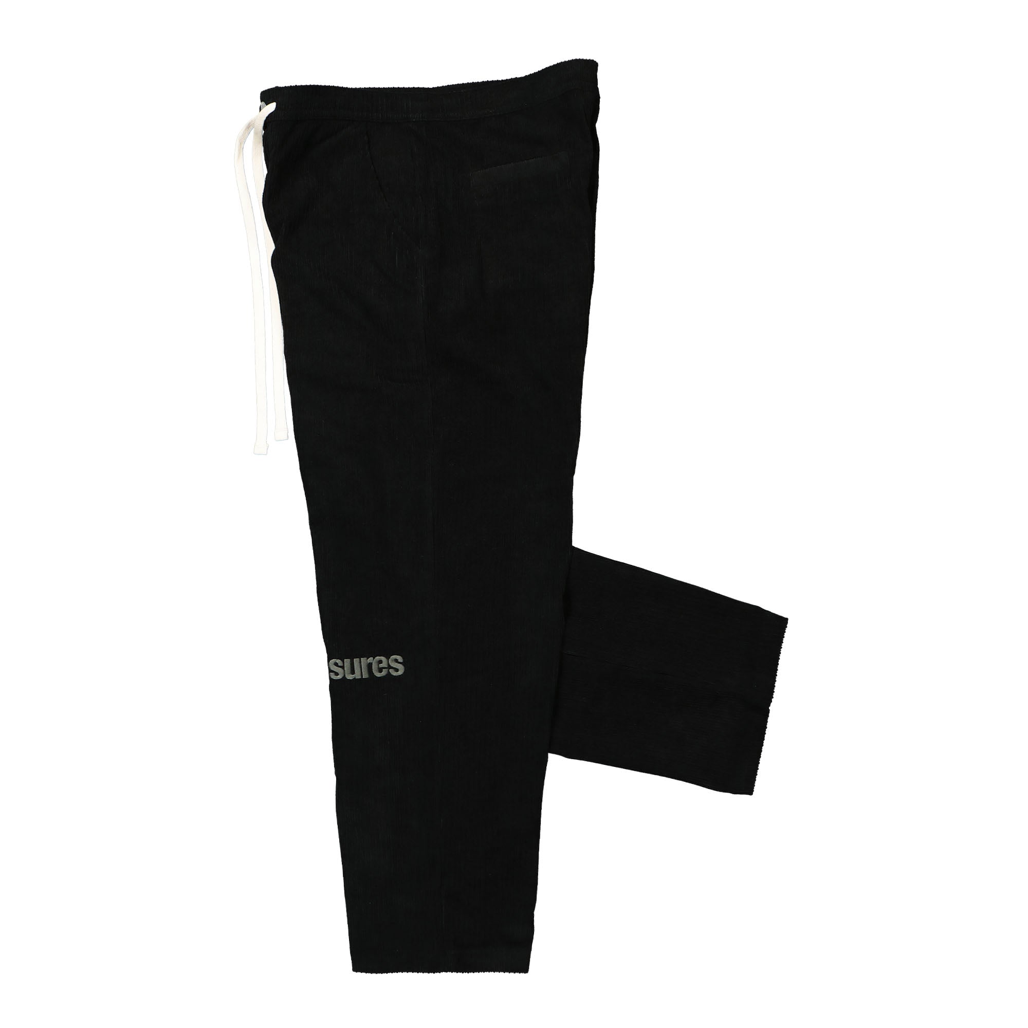 Pleasures Levy Corduroy Wide Pants Black Casual Pants Close-up | Overkill
