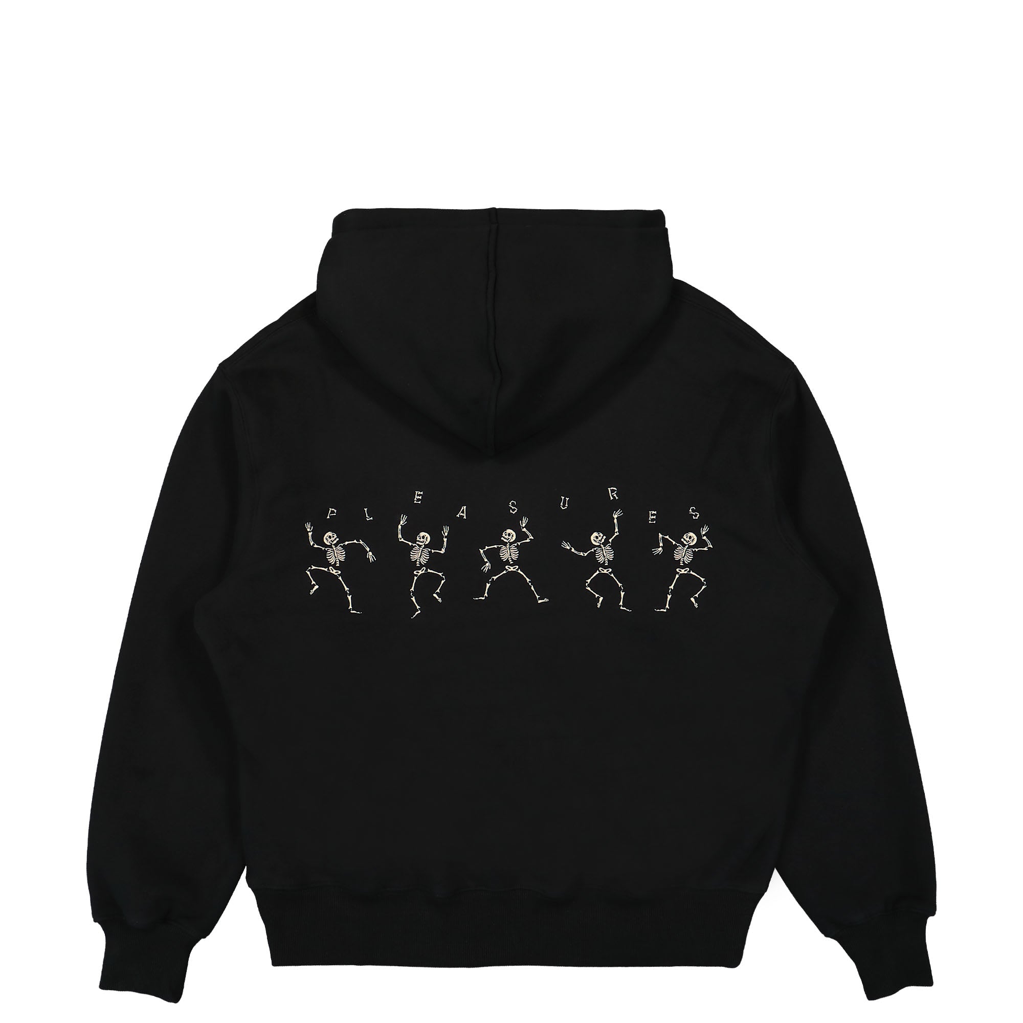Pleasures Bone Hoodie Black Hoodies Close-up | Overkill