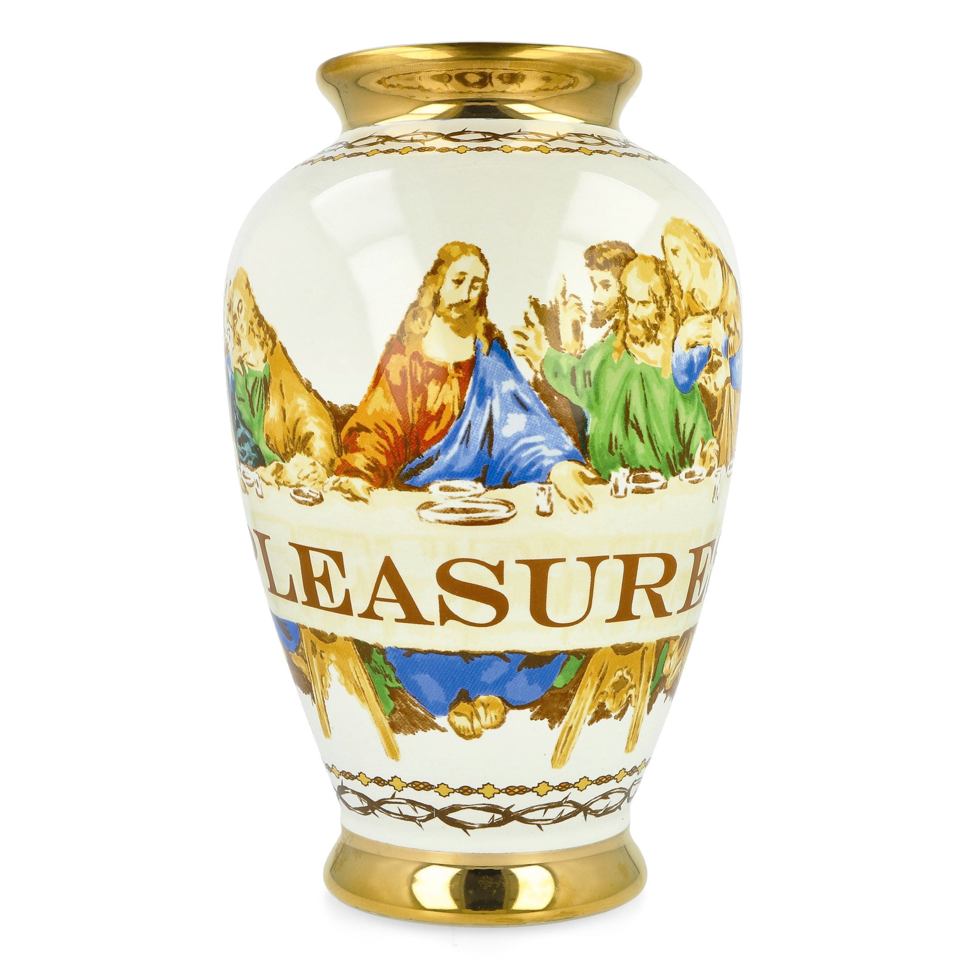 Pleasures Supper Ceramic Vase White Other Home Accessories P23F067-White | Overkill
