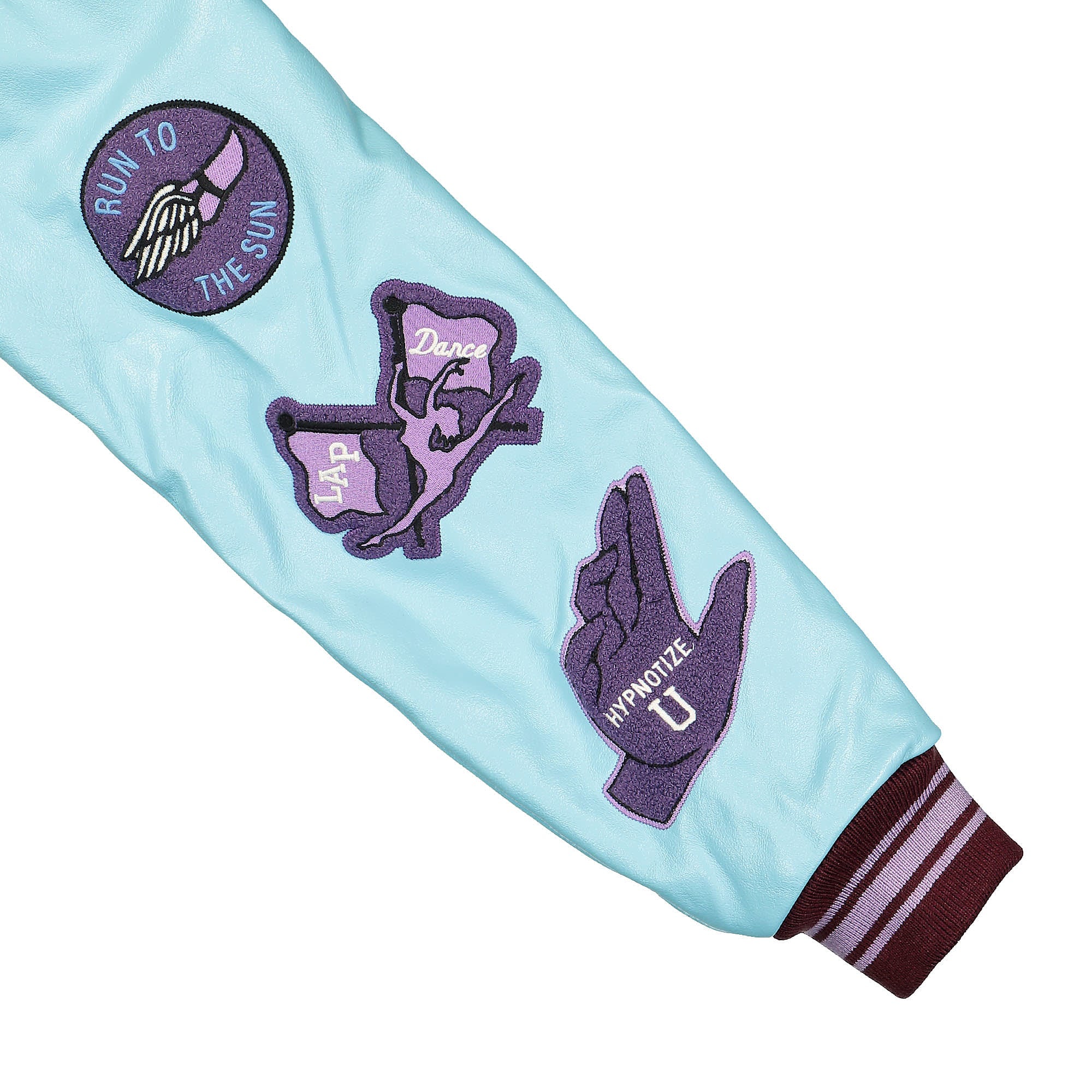 Pleasures NERD Varsity Jacket Purple Bomber & Varsity Jackets Detail view 1 | Overkill