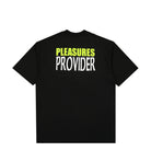 Pleasures Provider T-Shirt Black T-Shirts Close-up | Overkill