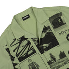Pleasures Choices Camp Collar Button Down Shirt Green Shirts Close-up | Overkill