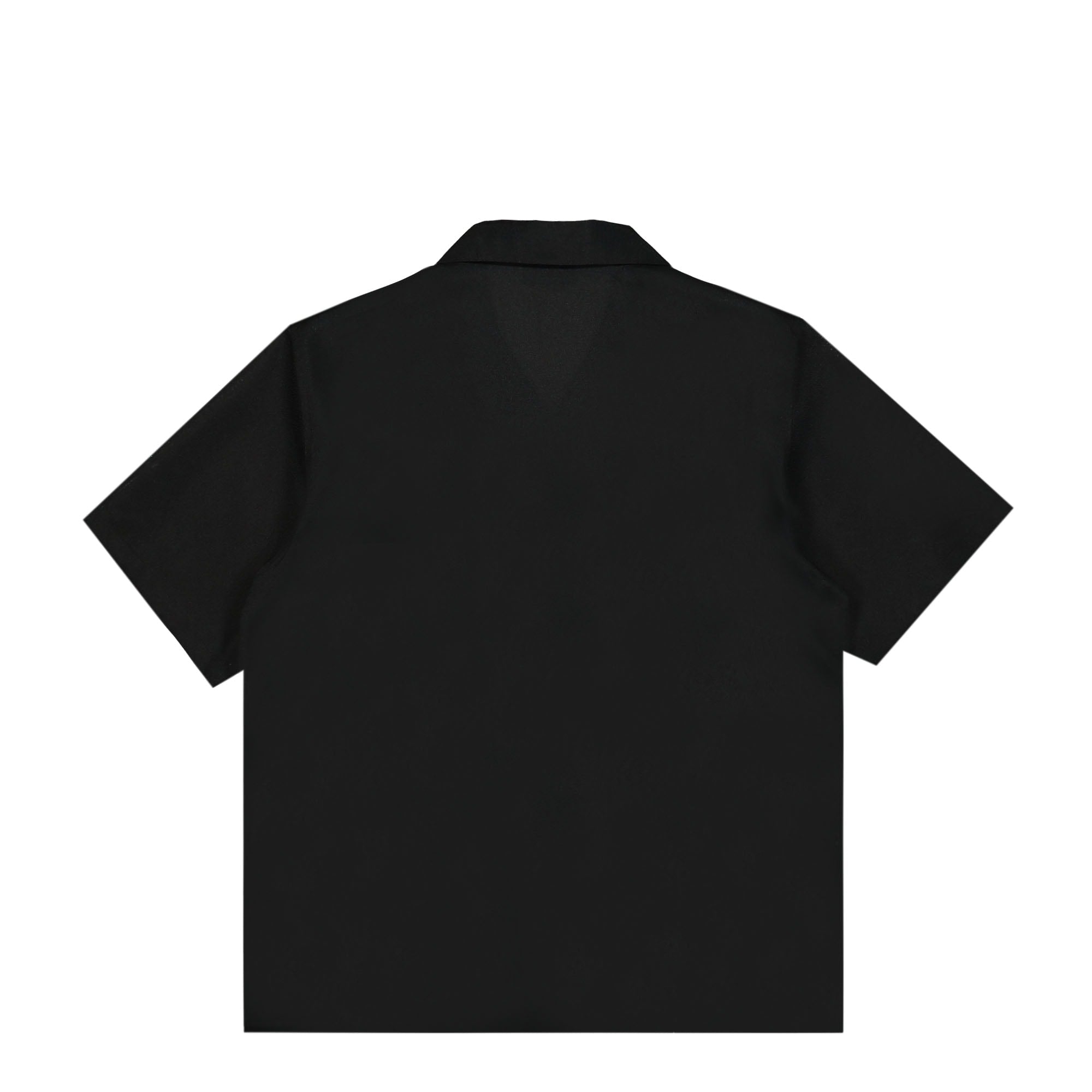 Pleasures Luster Camp Collar Button Down Shirt Black Shirts Material | Overkill