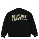 Pleasures Karat Quarter Zip Fleece Sweater Black Sweatshirts Close-up | Overkill