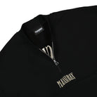 Pleasures Karat Quarter Zip Fleece Sweater Black Sweatshirts Material | Overkill